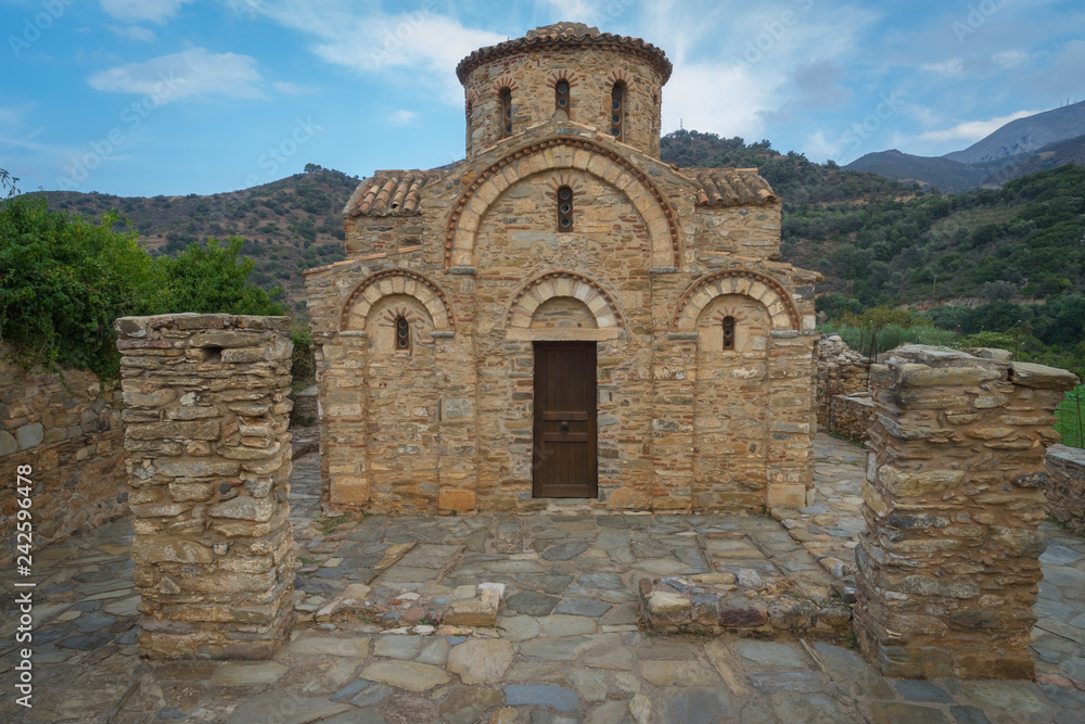 Heraklion, Crete - 10 01 2018: Panagia Church of Lumbinies