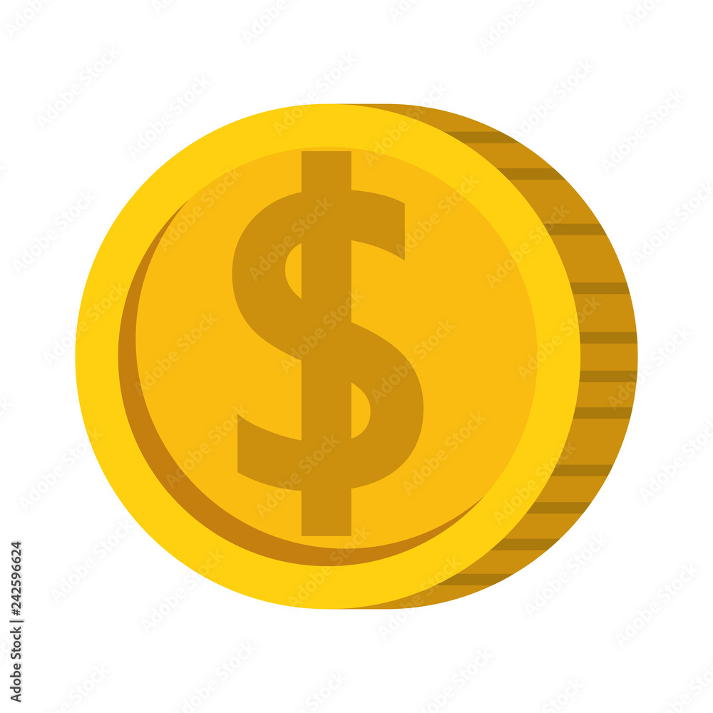 coin money isolated icon coin money isolated icon