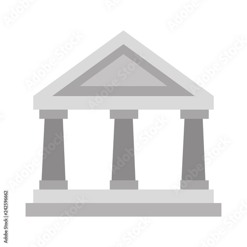 bank building isolated icon