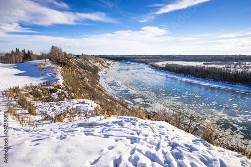 North Saskatchewan rive in Edmonton west