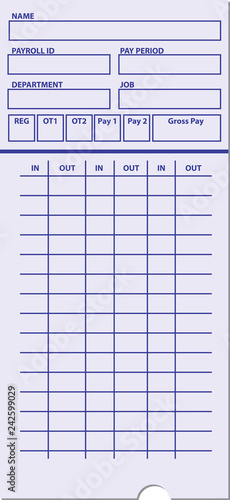 Form to control working time
