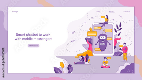 Flat Smart Chatbot to Work with Mobile Messengers