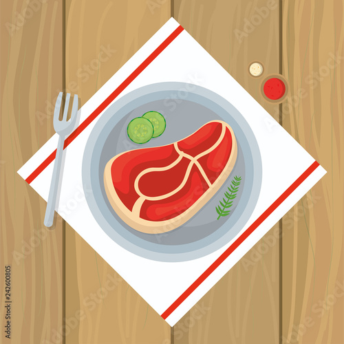 delicious food cartoon