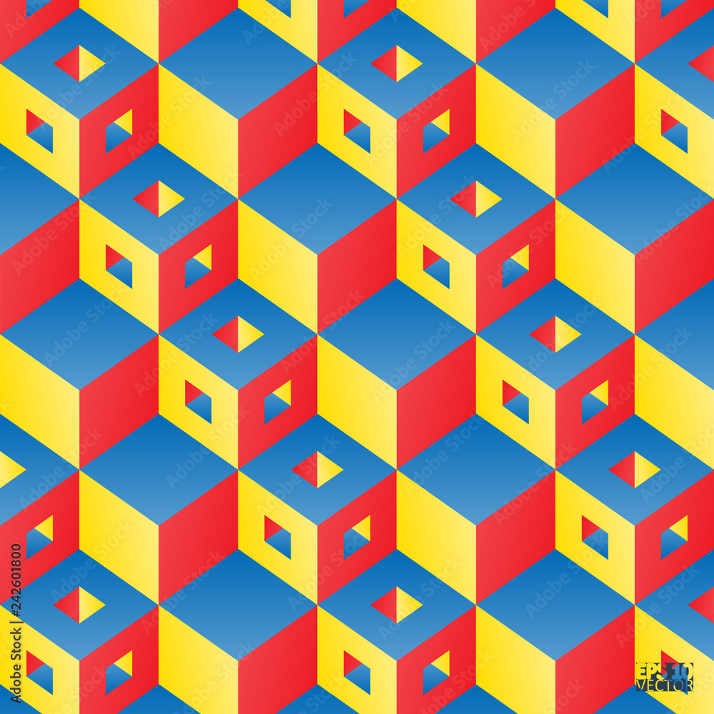 Obraz premium Abstract background with cubes. Eps10 vector illustration.