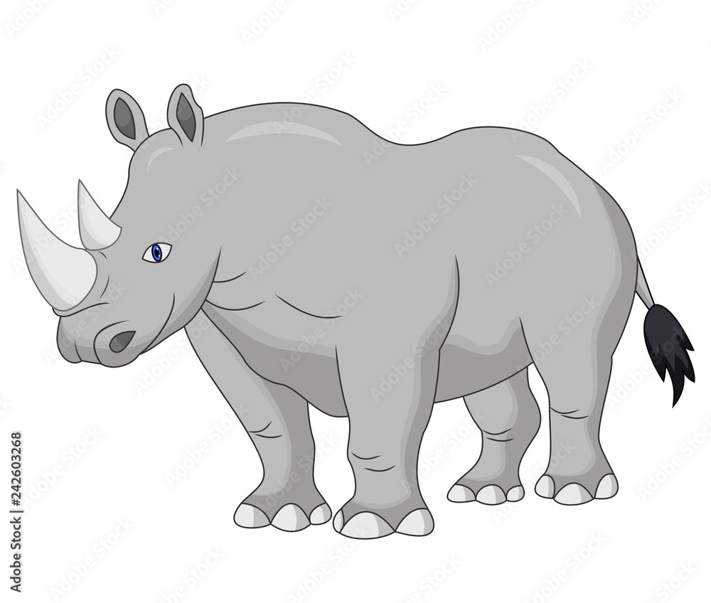 Cute Rhino cartoon Cute Rhino cartoon
