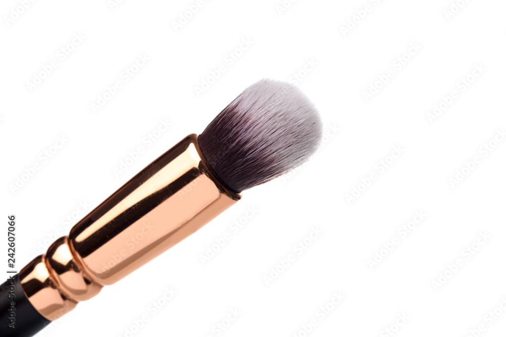 make up brush, eye shadows blusher isolated on white background make up brush, eye shadows blusher isolated on white background
