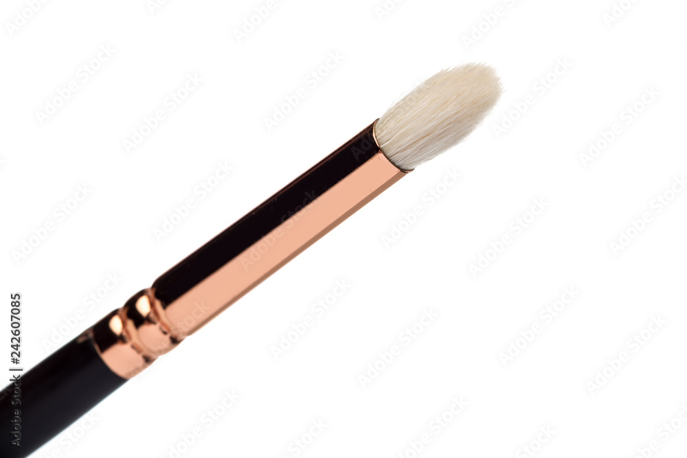 make up brush, eye shadows blusher isolated on white background make up brush, eye shadows blusher isolated on white background