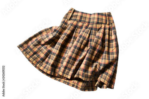 Crumpled skirt isolated photo
