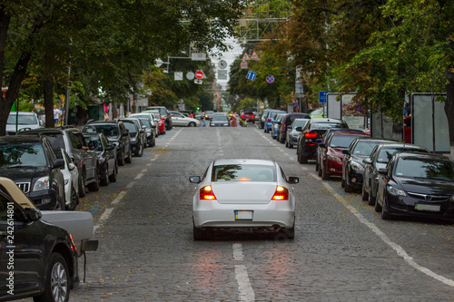 cars on road