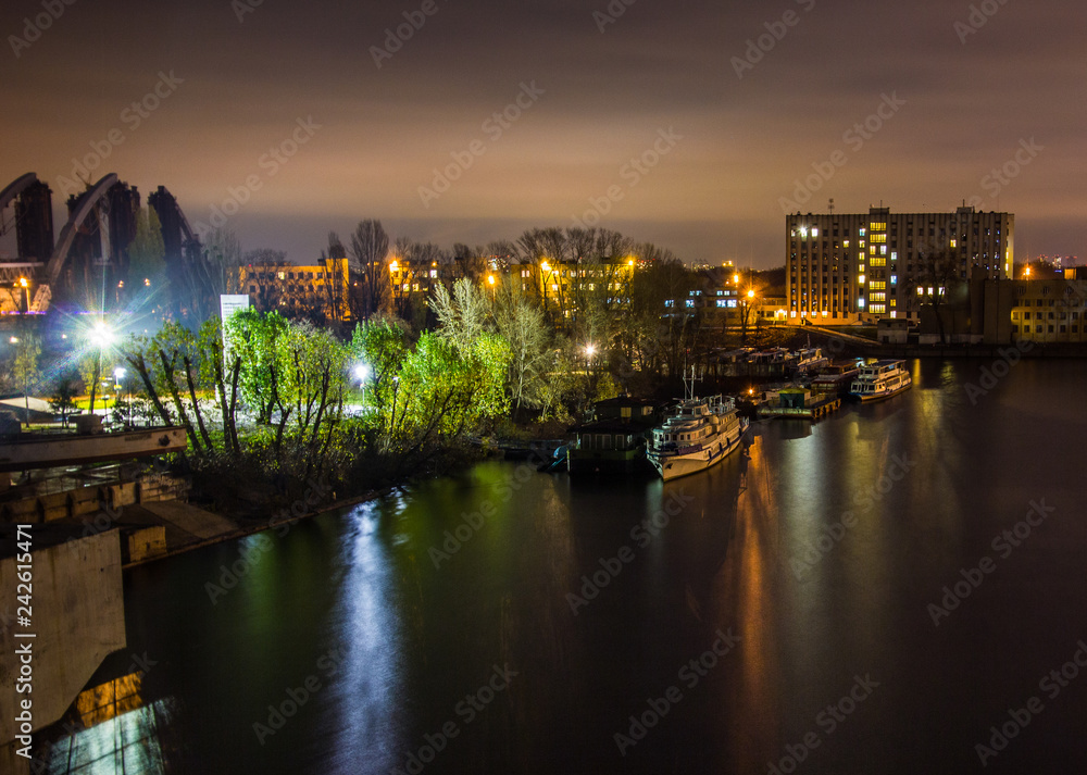 Night river view