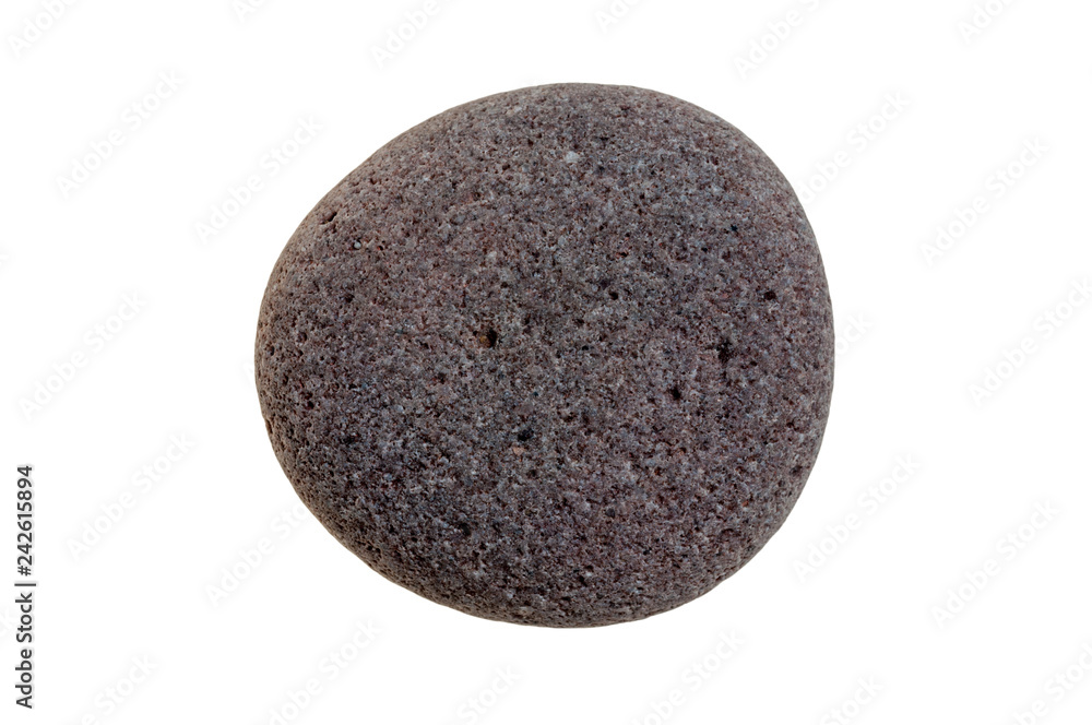 Fototapeta premium Single stone pebble isolated