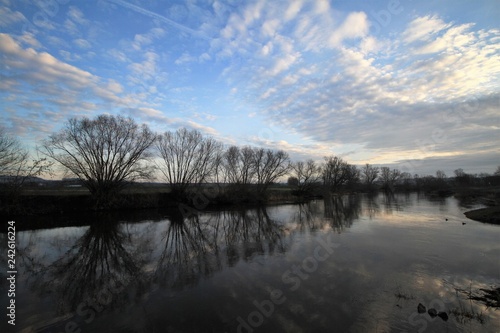 Wintermorgen an der Saale bei Naumburg