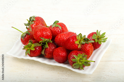 Strawberry in the bowl