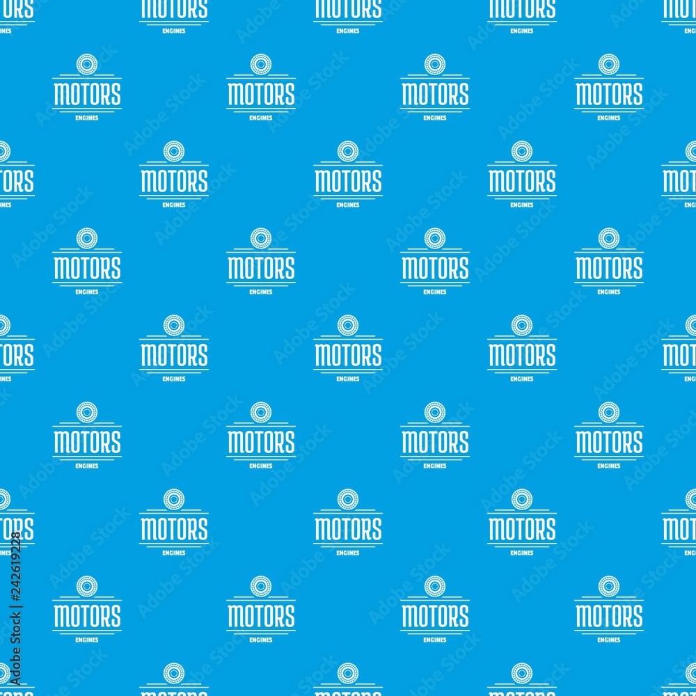 Engine motor pattern vector seamless blue repeat for any use Engine motor pattern vector seamless blue repeat for any use