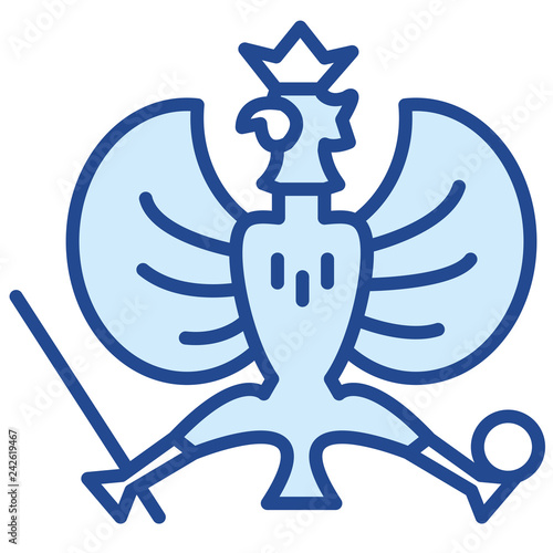 Ravensburg Rutenfest, Adlerschießen Vector Icon Illustration