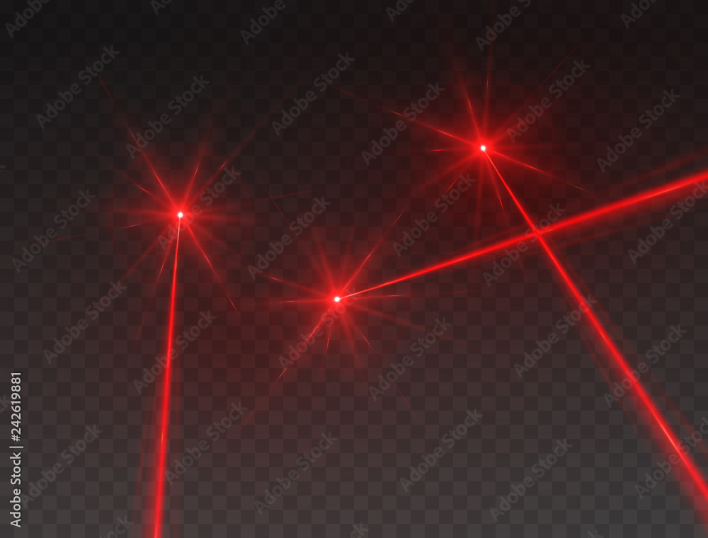 virtual monitor maduro Laser beams isolated on transparent background. Abstract red lazer light  rays with glow targets. Vector security or neon line effect for your  design. vector de Stock | Adobe Stock