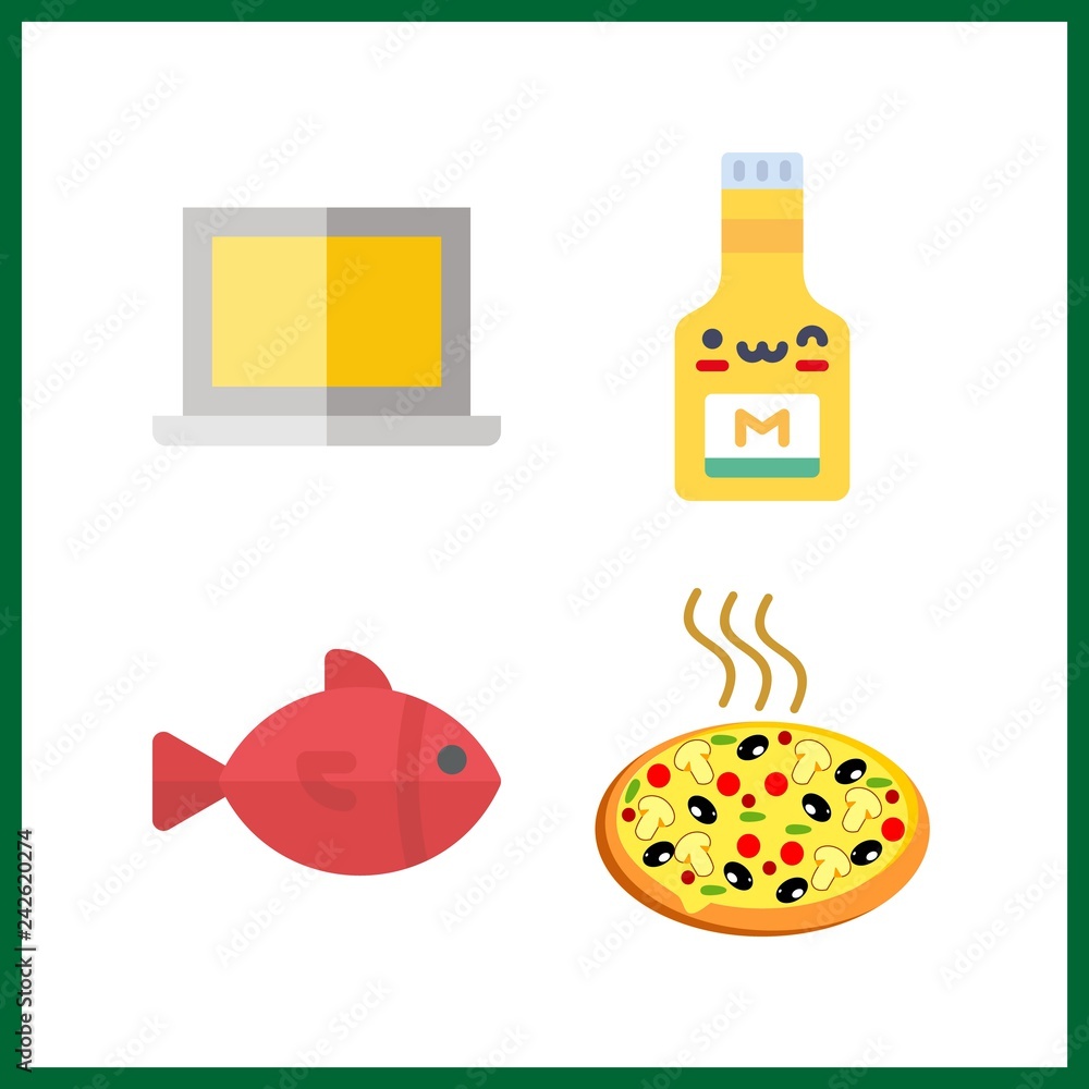 4 cuisine icon. Vector illustration cuisine set. tools and utensils and mustard icons for cuisine works 4 cuisine icon. Vector illustration cuisine set. tools and utensils and mustard icons for cuisine works