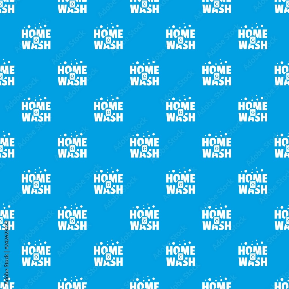 Home wash pattern vector seamless blue repeat for any use
