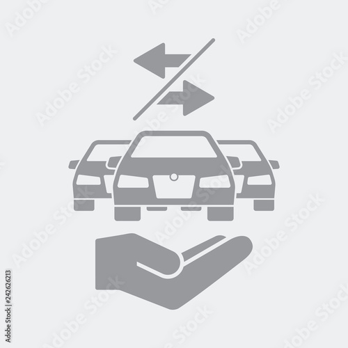 Car sharing service icon