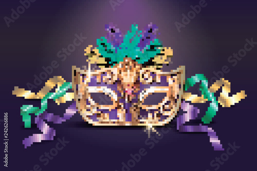 Masquerade purple mask