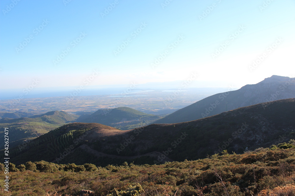 Sunset landscape in mountains of Sardinia Sunset landscape in mountains of Sardinia