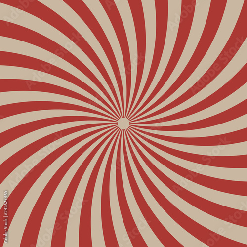 Circus graphic radius effects red retro color and light brown for comic background.