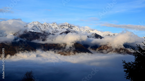 View on Valtellina valley in a cloudy day © Fabiano