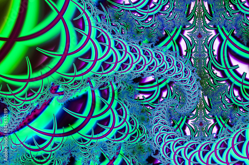 Abstract fantasy ornament pattern. Creative fractal design for greeting cards or t-shirts..