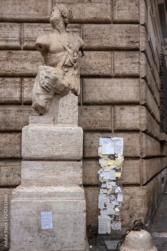 Photography Statue of  Pasquino