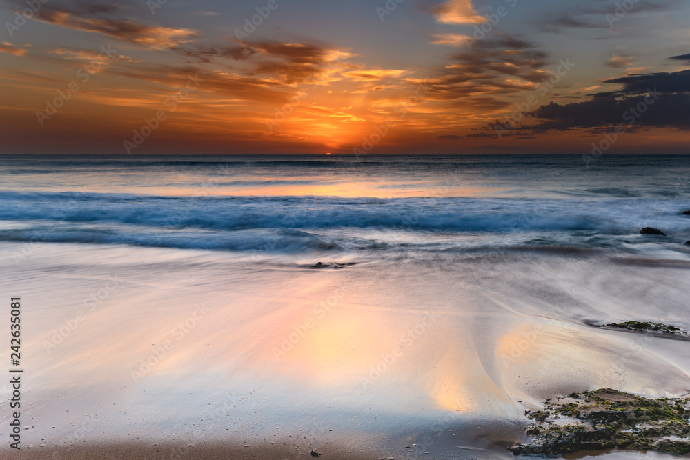 Orange Glow Sunrise Seascape