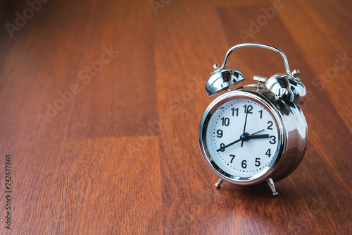 Classic metal alarm clock