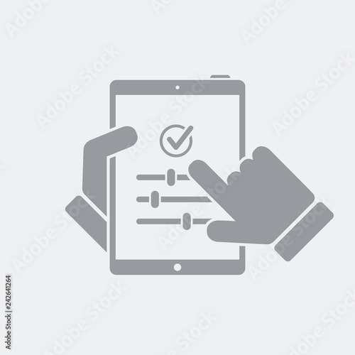 Customized settings on tablet