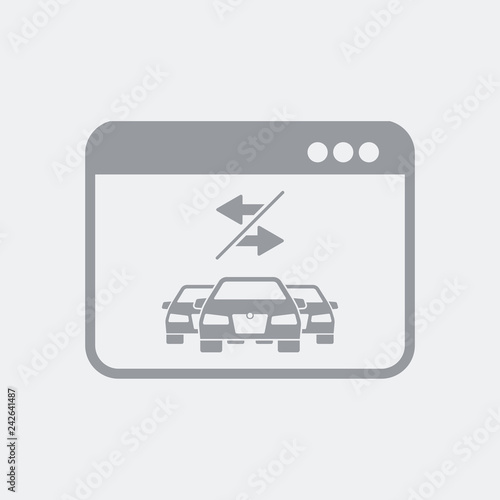 Car transfer service icon