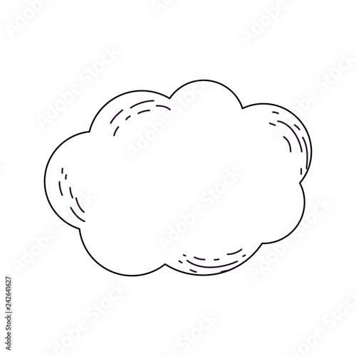 cute fairytale cloud icon