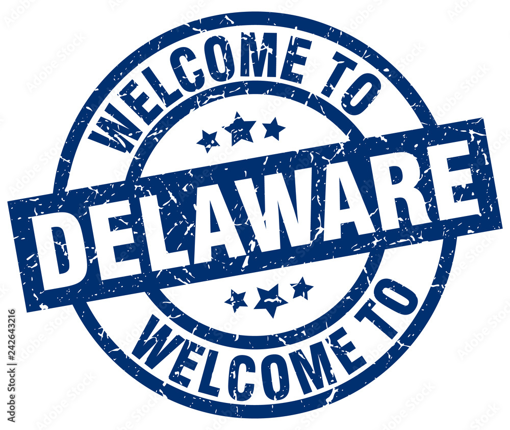 welcome to Delaware blue stamp