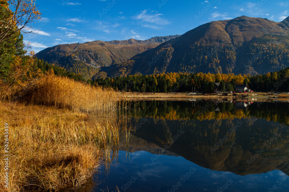 Mountainlake in Autumn