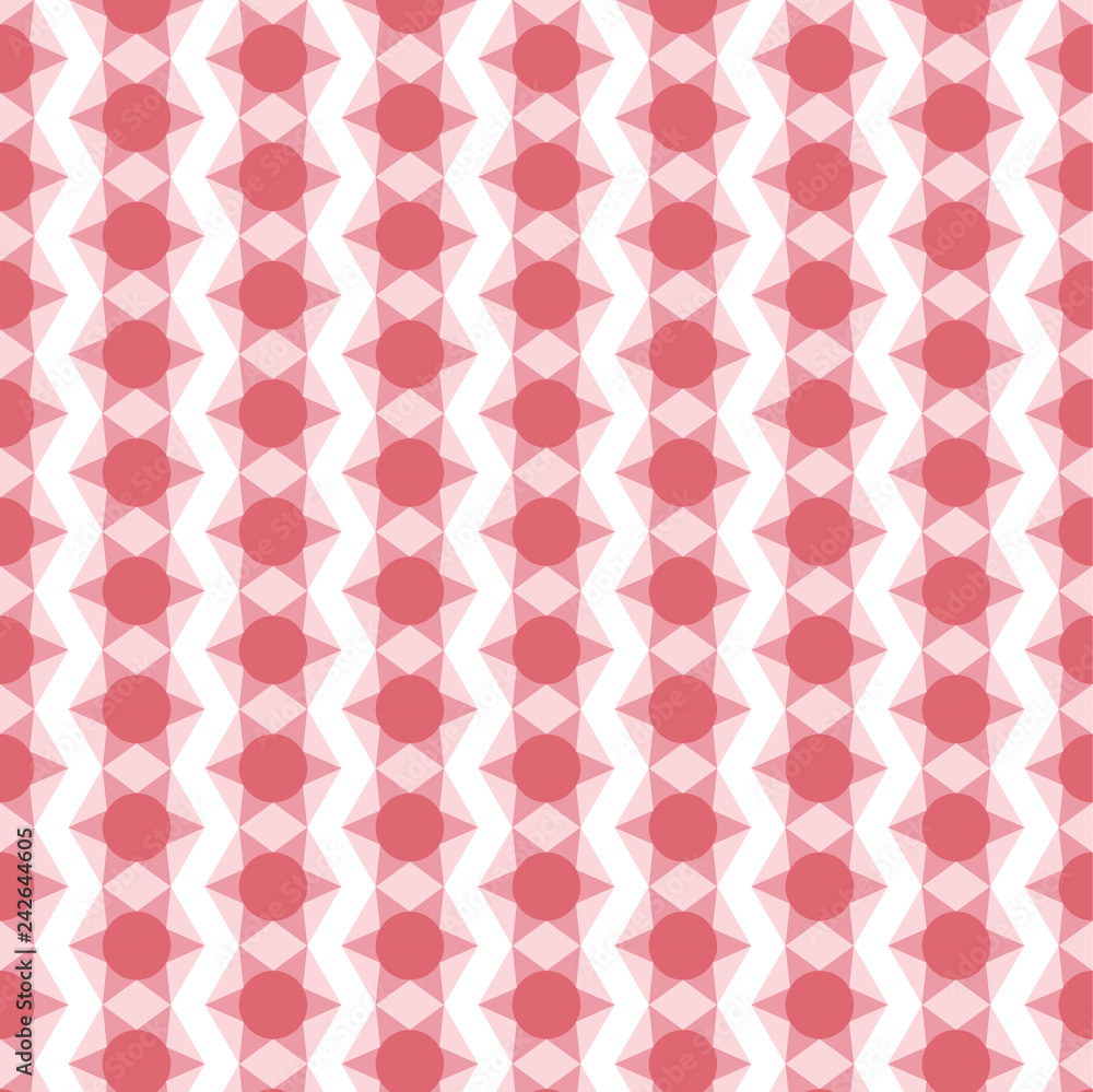 Red geometric seamless pattern.