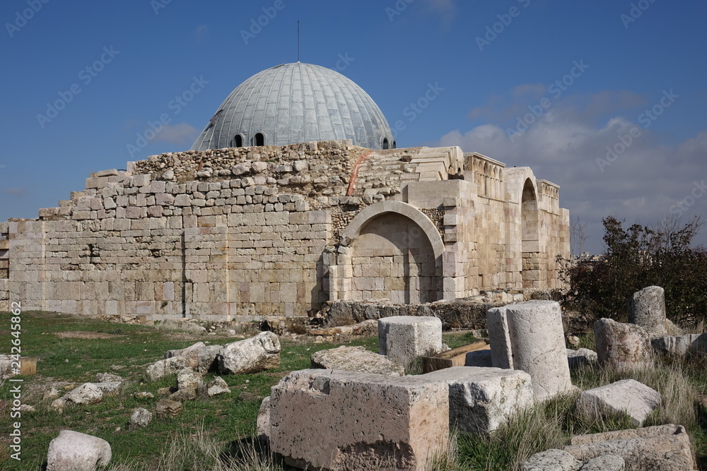 Jordan. The Old Mosque of Citadel Amman