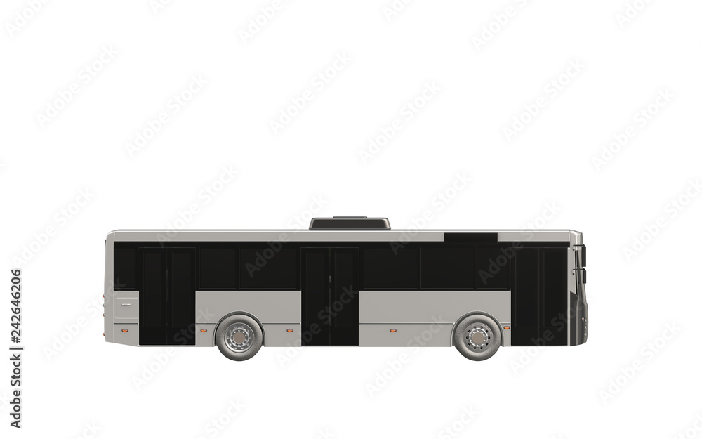 Obraz premium Bus on background. 3D rendering.