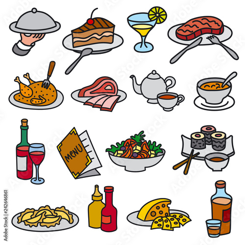 food and meal icons