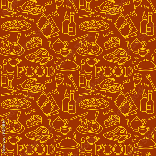 food seamless pattern