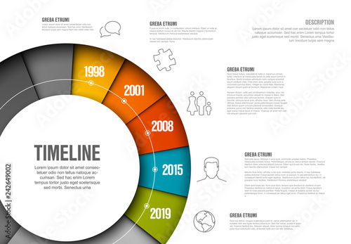 Vector Infographic timeline template