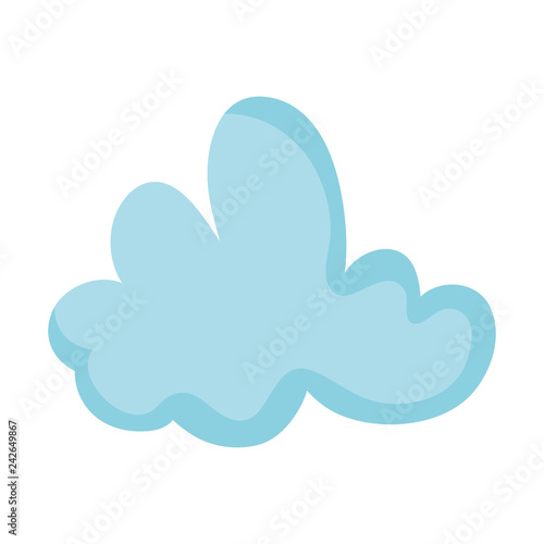 cute fairytale cloud icon