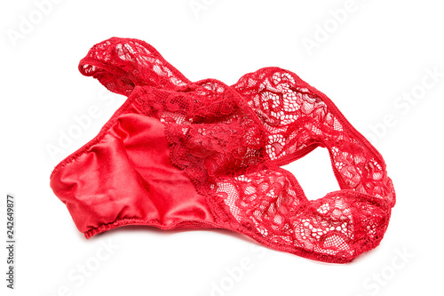 Red Thong isolated on white