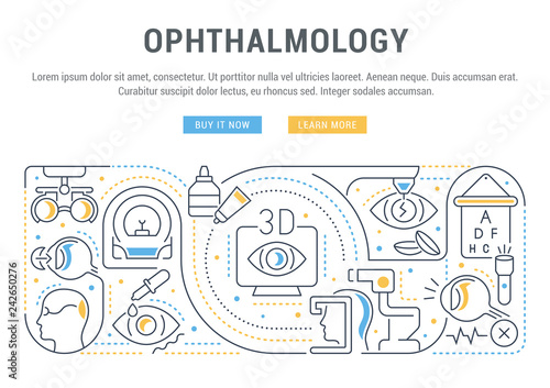 Vector Illustration of Ophthalmology.