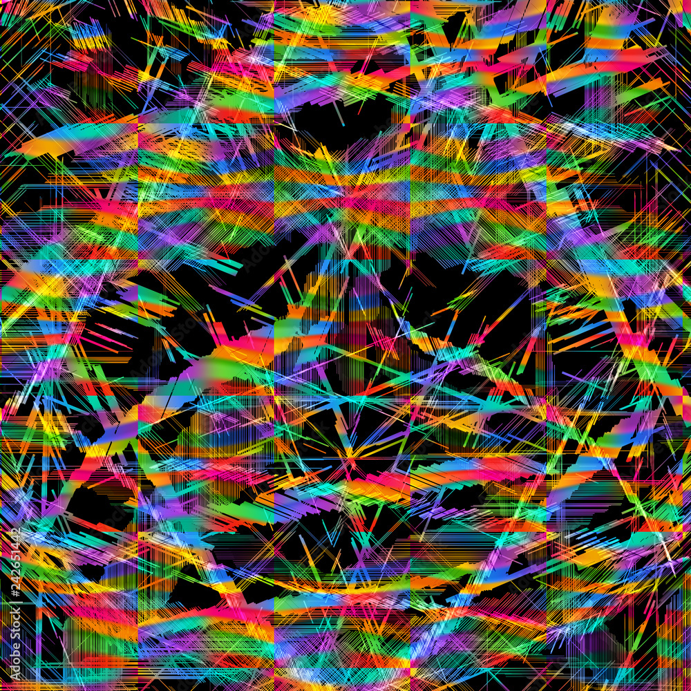 Abstract digital fractal, glitch art background image illustration. Abstract digital fractal, glitch art background image illustration.