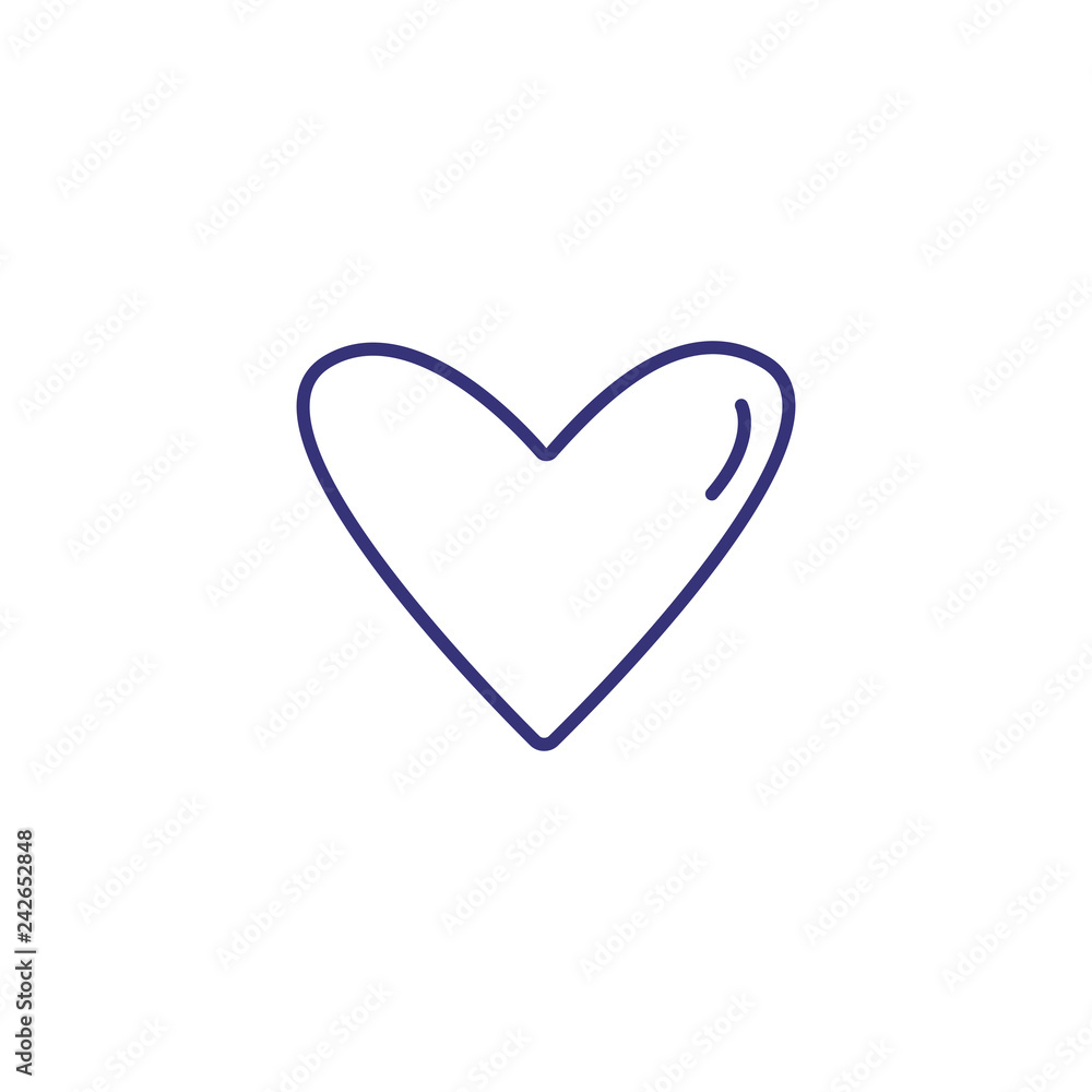 Heart line icon. Love, passion, affection. Valentine Day concept. Vector illustration can be used for topics like relationships, holiday, feeling Heart line icon. Love, passion, affection. Valentine Day concept. Vector illustration can be used for topics like relationships, holiday, feeling