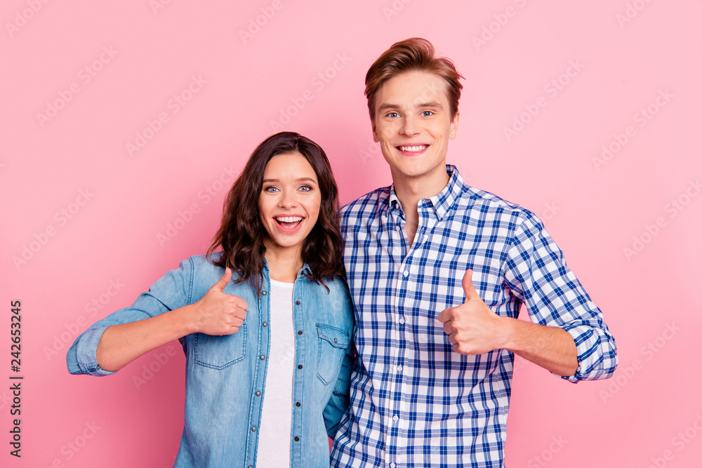 Close up portrait of two hugging young she her he him his siblin Close up portrait of two hugging young she her he him his siblin