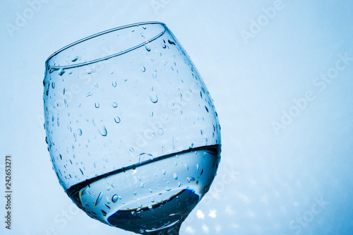 Water splashing from a glass