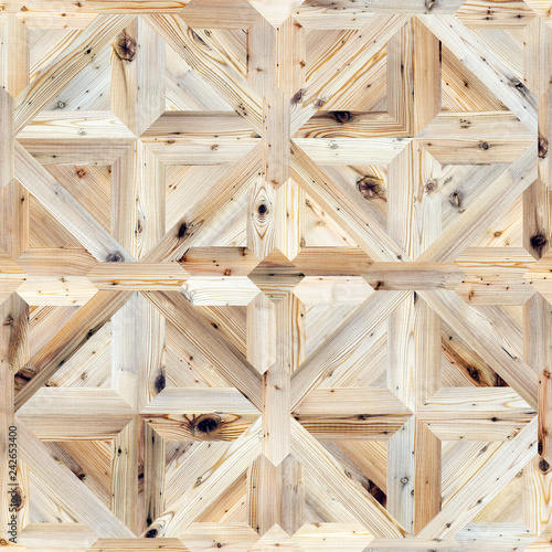 Classic pattern parquet of natural wood seamless texture